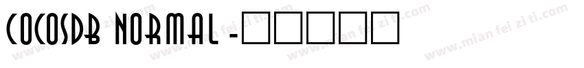 CocosDB Normal字体转换